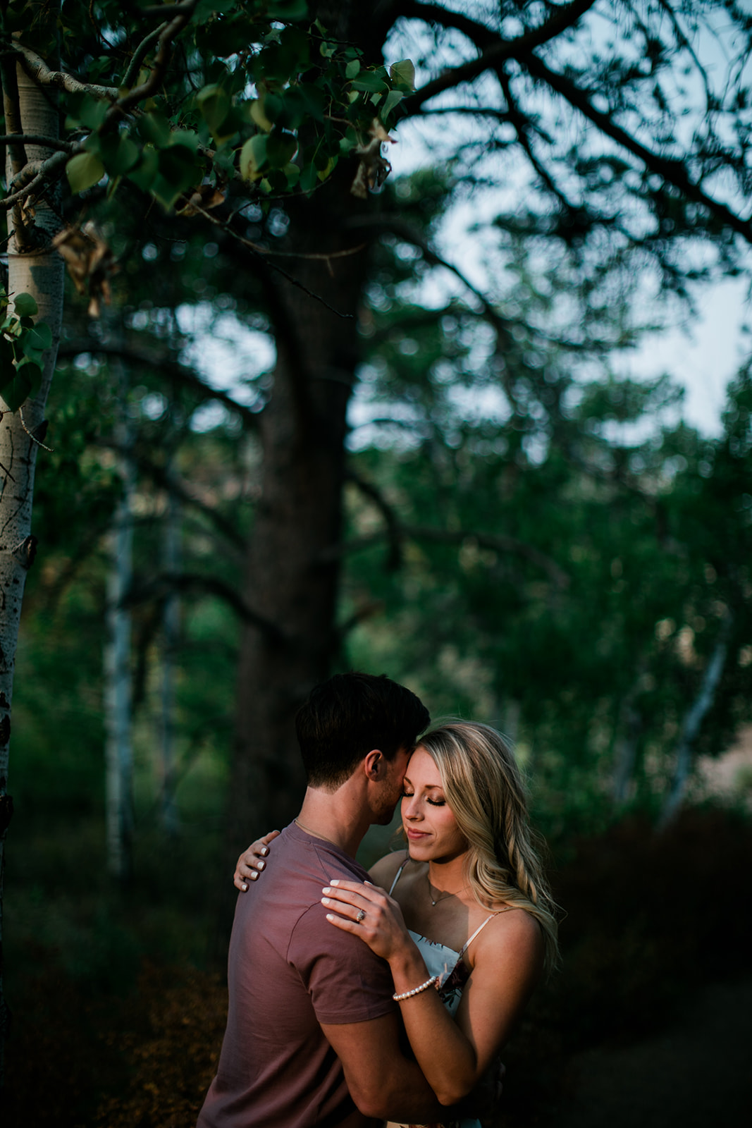 summer engagement session in Wyoming