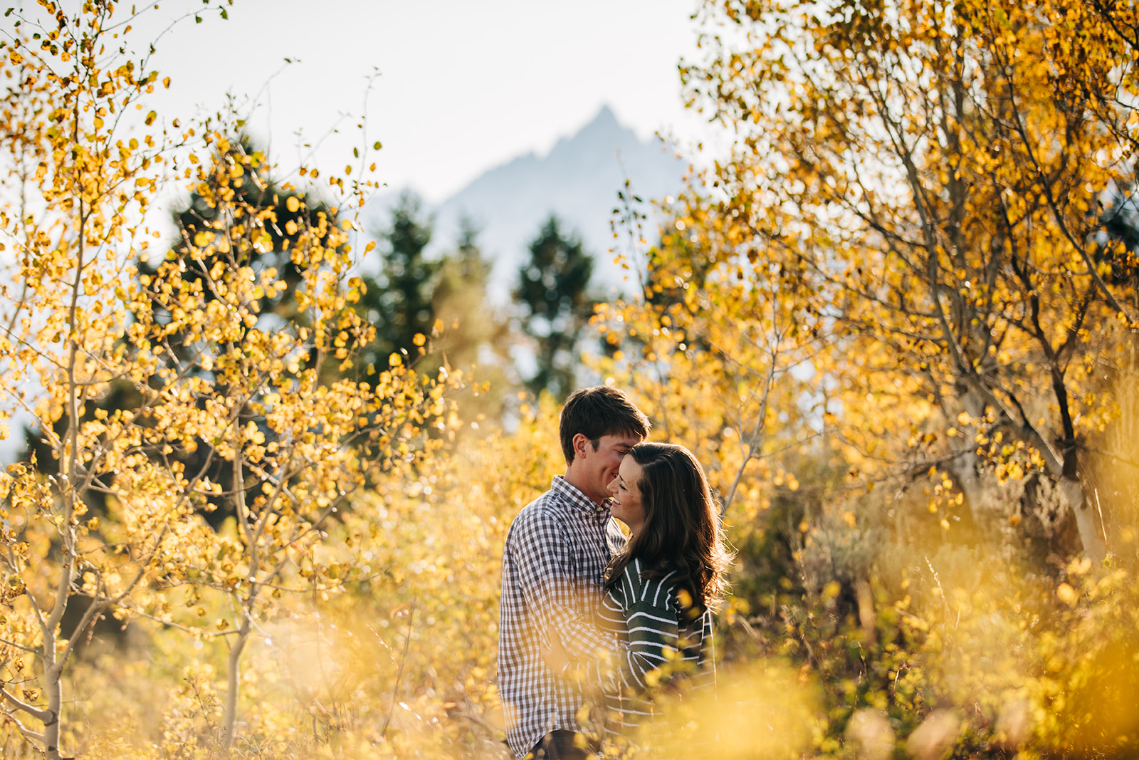 Fall engagement session Grand Teton National Park. 
